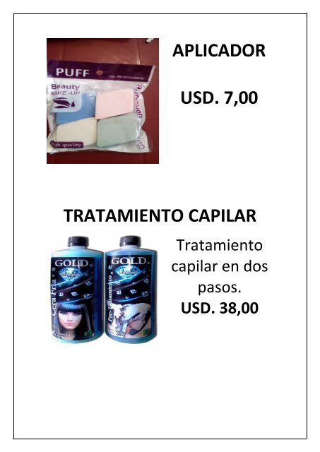 CATALOGO DE PRODUCTOS