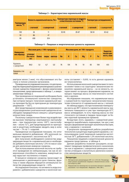 Пищевая Индустрия 2 (36) 2018