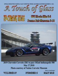 Central Valley Corvettes of Fresno May 2018