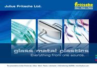The presentation of Julius Fritsche Ltd.