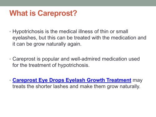 Add a spark to your pretty eyes by growing lashes with Careprost Eye Drops