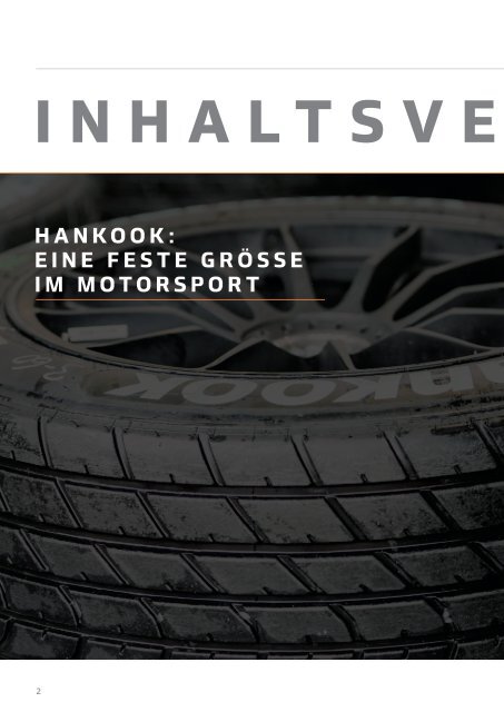 Hankook Motorsport Pressemappe 2018