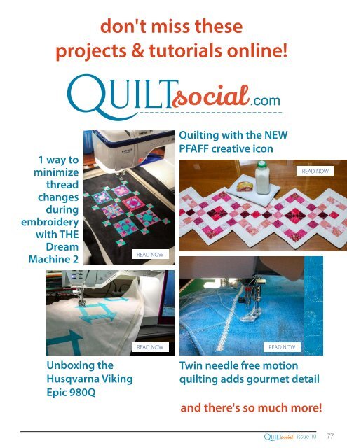 QUILTsocial | Issue 10