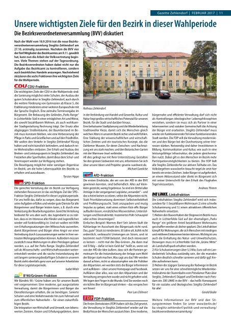 Gazette Zehlendorf Februar 2017