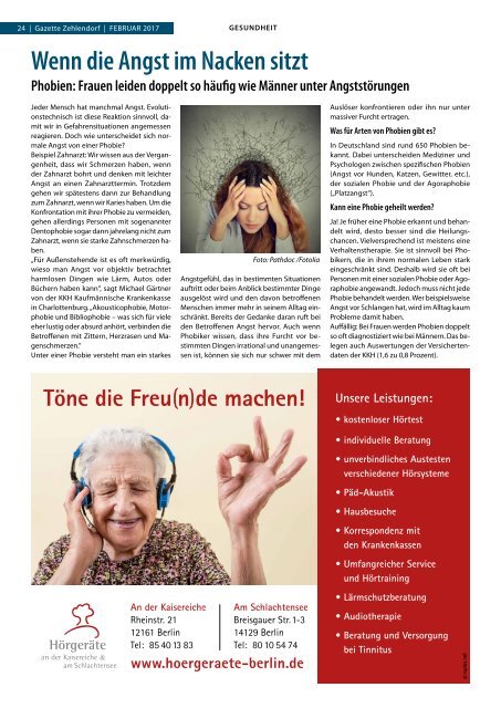 Gazette Zehlendorf Februar 2017