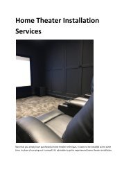 8 Home Theater Installation St Albans