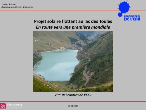 PR_Rencontre de l&#039;eau - Solaire flottant_20180420