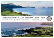 Golfreisen mit Calum Storrar 2018-2019