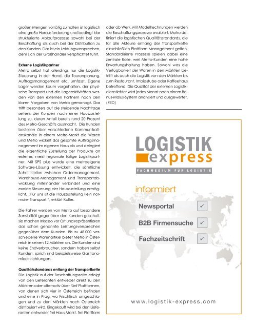 LOGISTIK express Fachzeitschrift | 2017 Journal 1