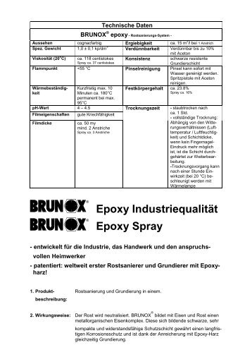 Epoxy Industriequalität Epoxy Spray - Brunox