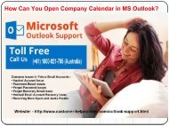 How Can You Open Company Calendar in MS Outlook