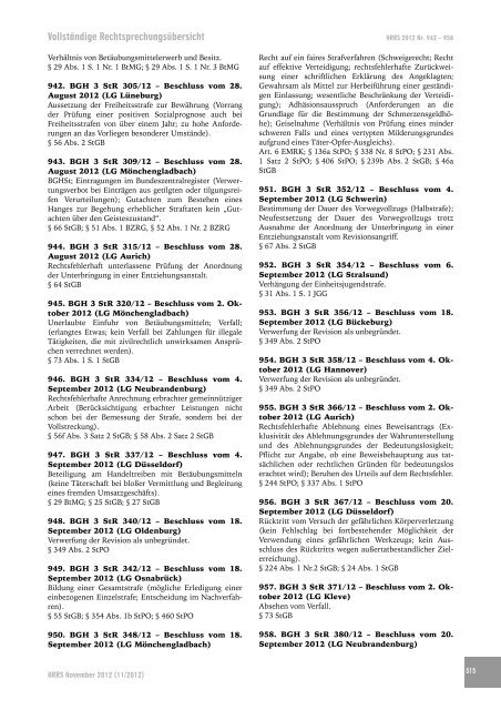 Ausgabe 11/2012 13. Jahrgang - hrr-strafrecht.de