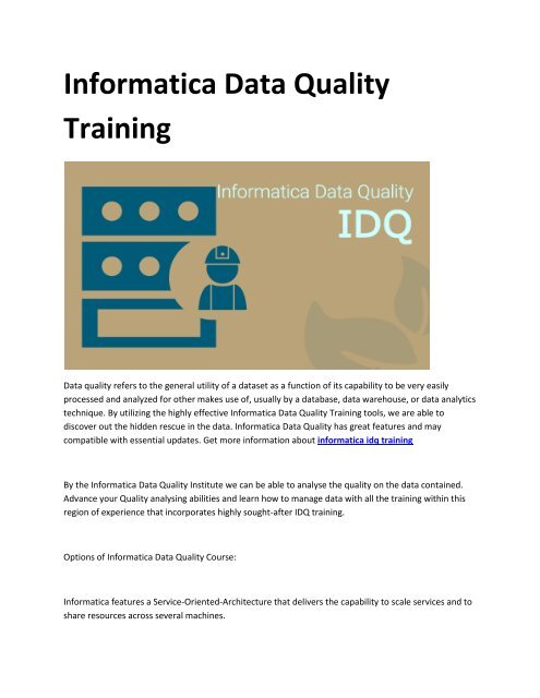 3 idq training