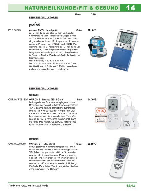 Megro Medizinprodukte 2018