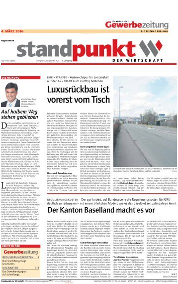 Standpunkt 421, 4.3.2016