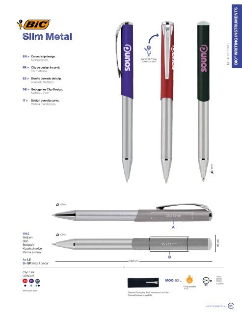 BIC-1-General catalogue