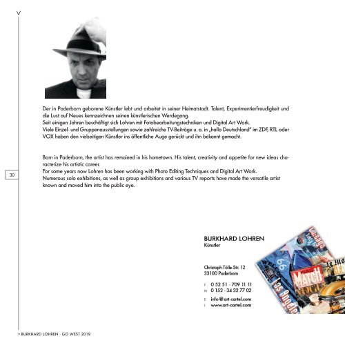 Burkhard Lohren - Katalog GO WEST 