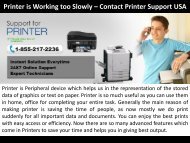 Printer is Working too Slowly – Contact Printer Support USA