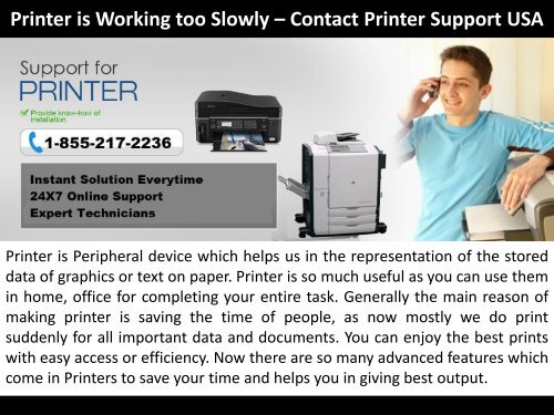 Printer is Working too Slowly – Contact Printer Support USA