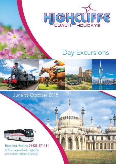 Highcliffe Coach Holidays - Day Excursion - June to Oct 2018