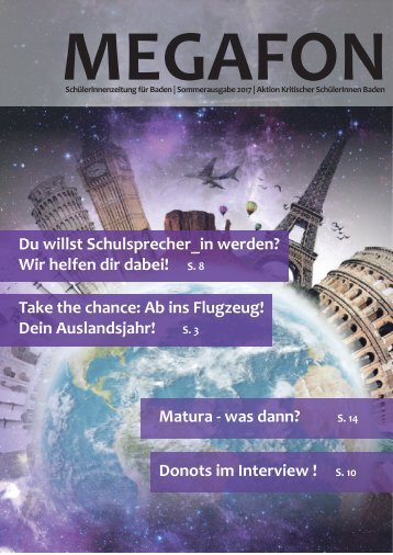 Megafon Sommerausgabe 2017