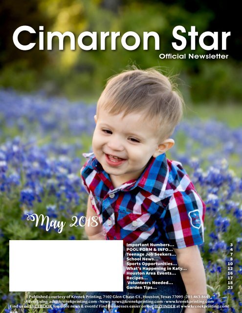 Cimarron May 2018