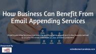 How Business Can Benefit From Email Appending Services