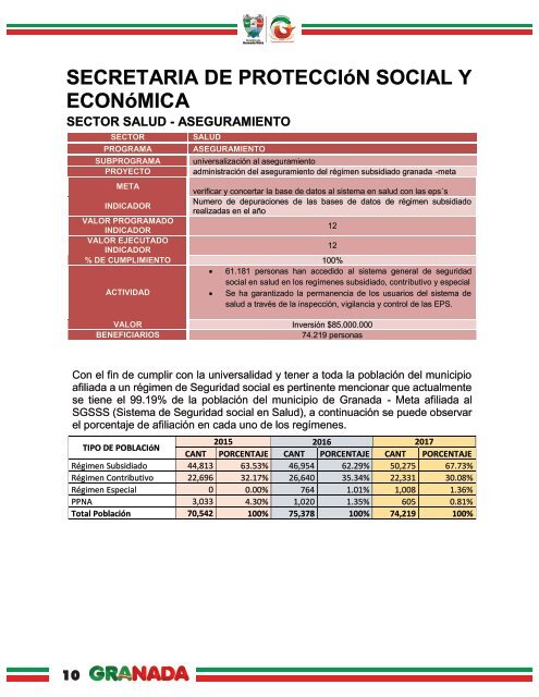 Periódico Rendición de Cuentas Vigencia 2017