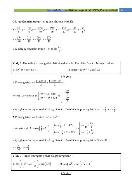 Chuyên đề Lượng giác (Lý thuyết + Bài tập vận dụng có giải) - Thầy Bảo Vương - FULLTEXT (188 trang)
