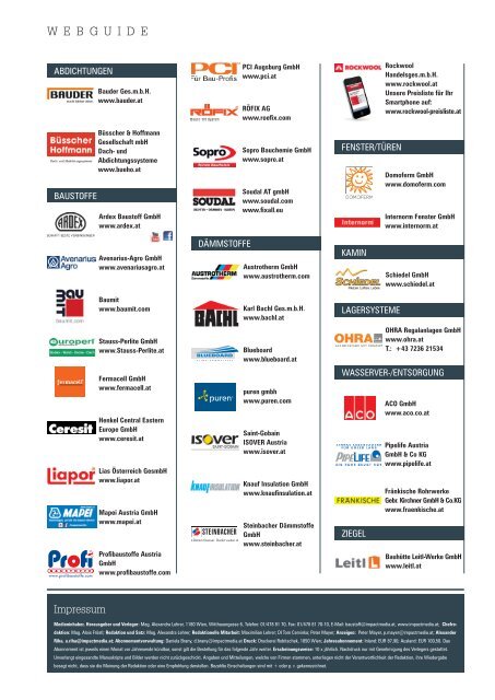 2018-4 OEBM Der Österreichische Baustoffmarkt - BAUDER - macht Dächer sicher