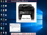 +18002138289 or HP Printer Offline Error