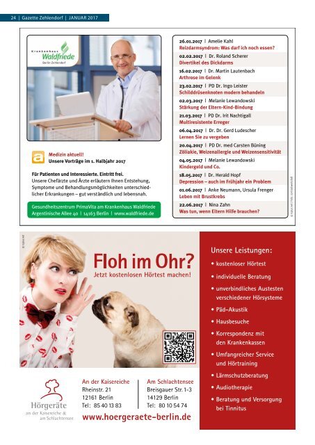 Gazette Zehlendorf Januar 2017