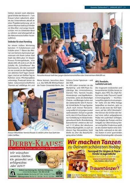 Gazette Zehlendorf Januar 2017