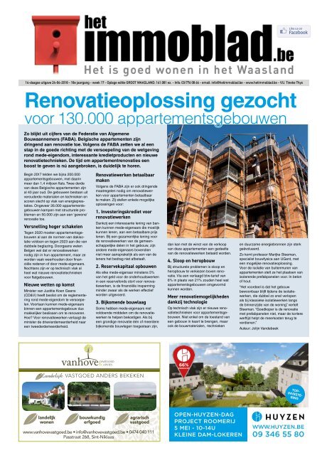 Het Immoblad van 24 april 2018