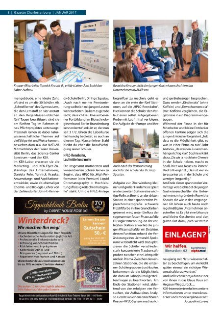 Gazette Charlottenburg Januar 2017