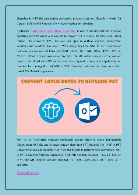 Lotus Notes to Outlook Converter