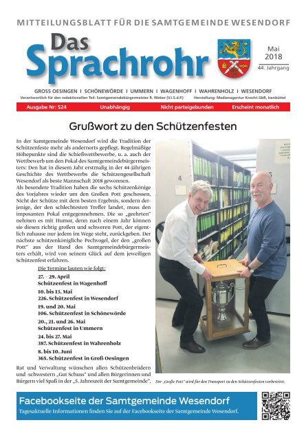 Sprachrohr Mai 2018