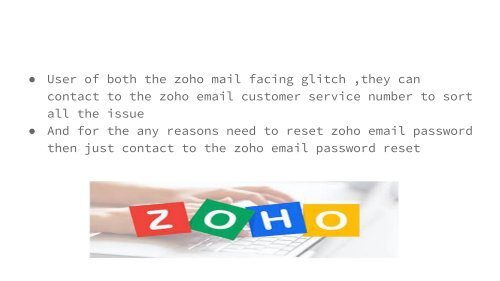 Zoho email password hub