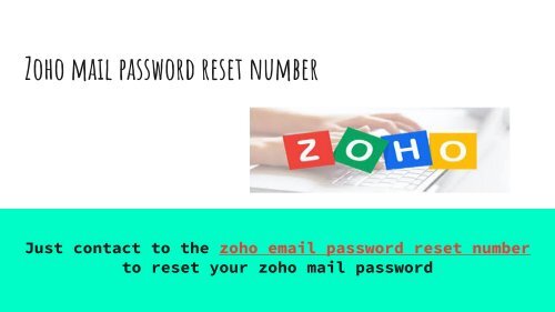 Zoho email password hub