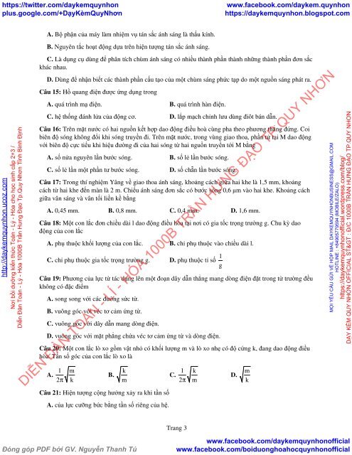 Bộ đề thi thử THPT QG 2018 Các môn TOÁN - LÍ - HÓA Các trường THPT Cả nước CÓ HƯỚNG DẪN GIẢI (Lần 16) [DC24042018]