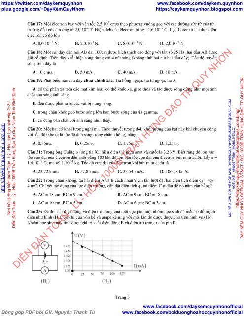 Bộ đề thi thử THPT QG 2018 Các môn TOÁN - LÍ - HÓA Các trường THPT Cả nước CÓ HƯỚNG DẪN GIẢI (Lần 16) [DC24042018]