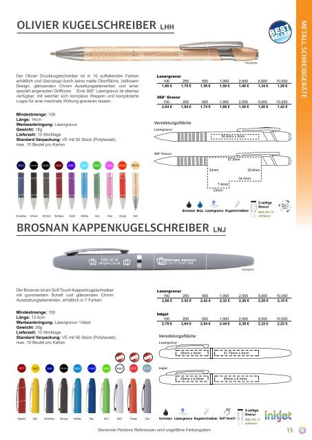 Hochwertige Kugelschreiber-Giveaways mit 4-Farbdruck - Lasergravur - Toepper-Werbung-2018