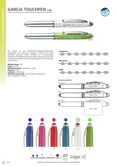 Hochwertige Kugelschreiber-Giveaways mit 4-Farbdruck - Lasergravur - Toepper-Werbung-2018