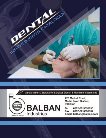 Dental Instruments Catalogue - Balban