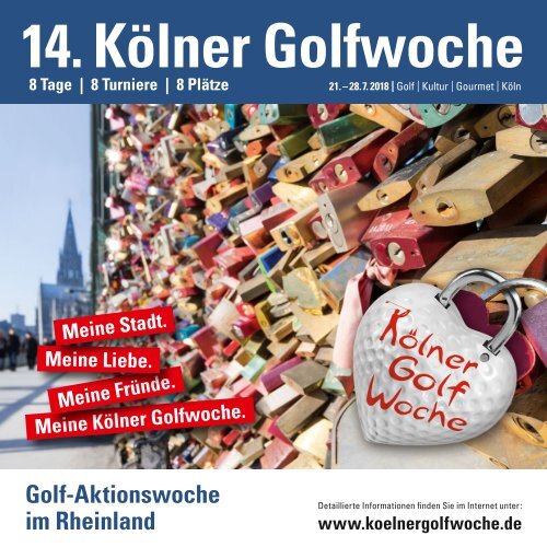    14. Kölner Golfwoche 2018, DAS Magazin