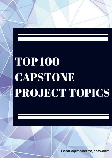 Top Capstone Project Topics