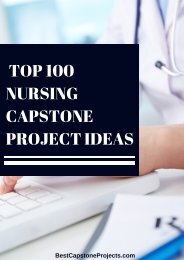 Nursing Capstone Project Ideas