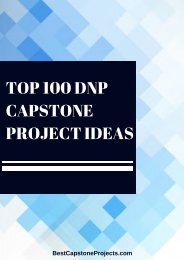 DNP Capstone Project Ideas