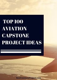 Aviation Capstone Project Ideas