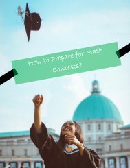 How to Prepare for Math Contests